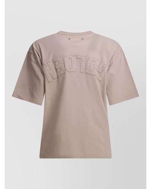 Golden Goose Deluxe Brand Natural Cotton Logo T-Shirt