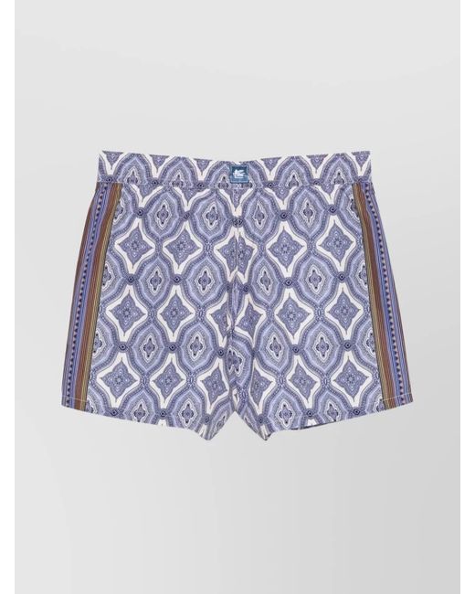 Etro Blue Swim Shorts for men
