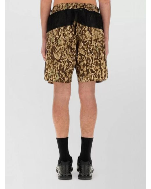 South2 West8 Natural Polyester Cargo Shorts for men