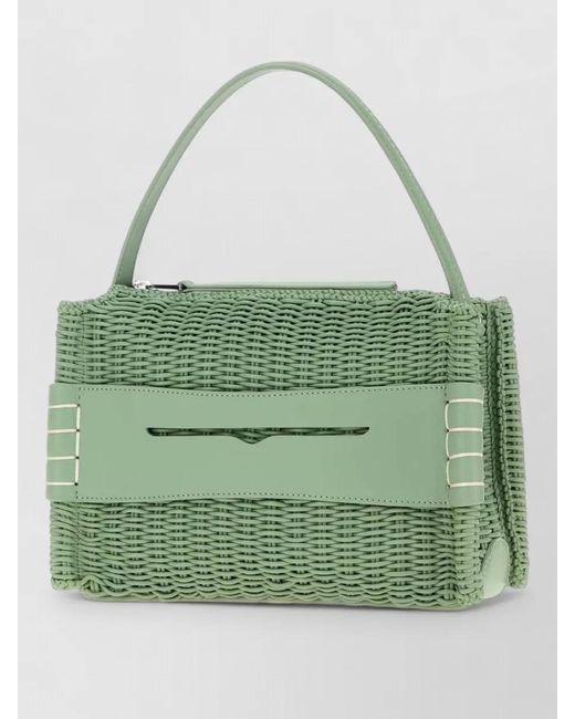 J.W. Anderson Green Loafer Bag Leather Tote Bag