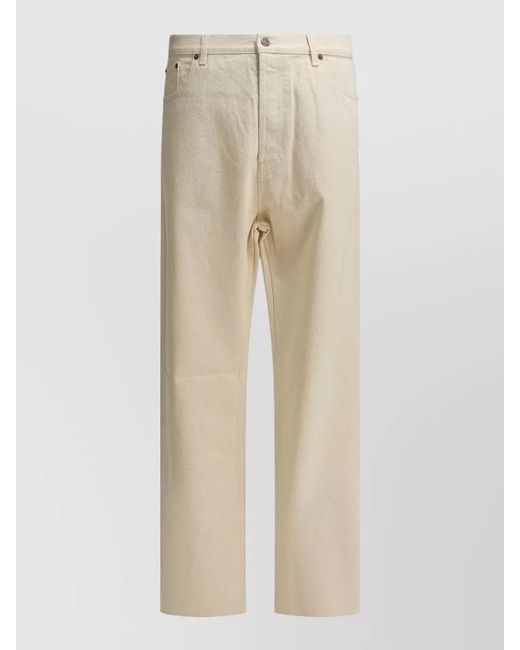 Valentino Natural Denim Straight-Leg Trousers for men