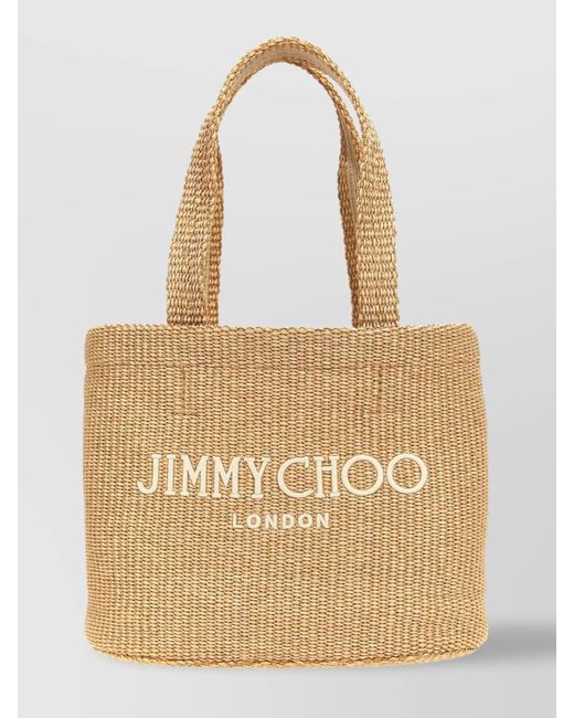 Jimmy Choo Natural Tote Bag Beach East-West
