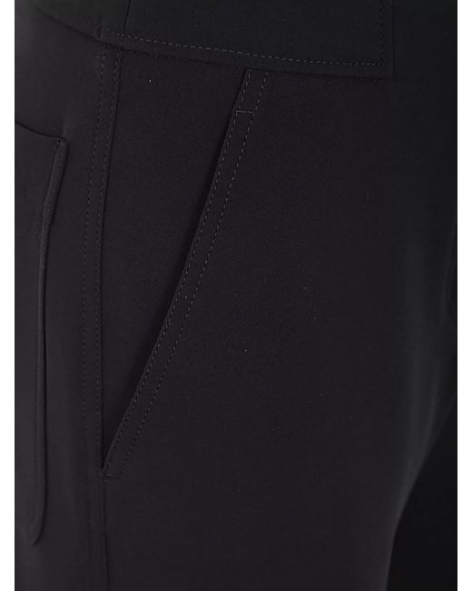Giorgio Armani Black Silk Wide-Leg Trousers