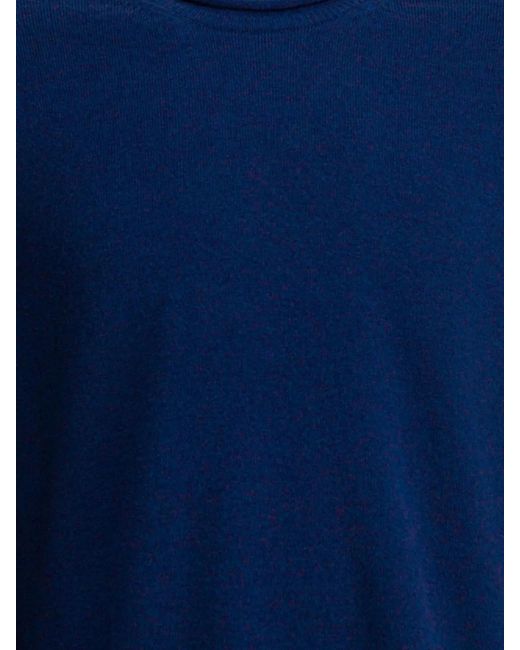 Comme des Garçons Blue Wool Crewneck Jumper for men
