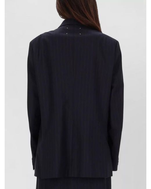 Maison Margiela Blue Wool Blazer
