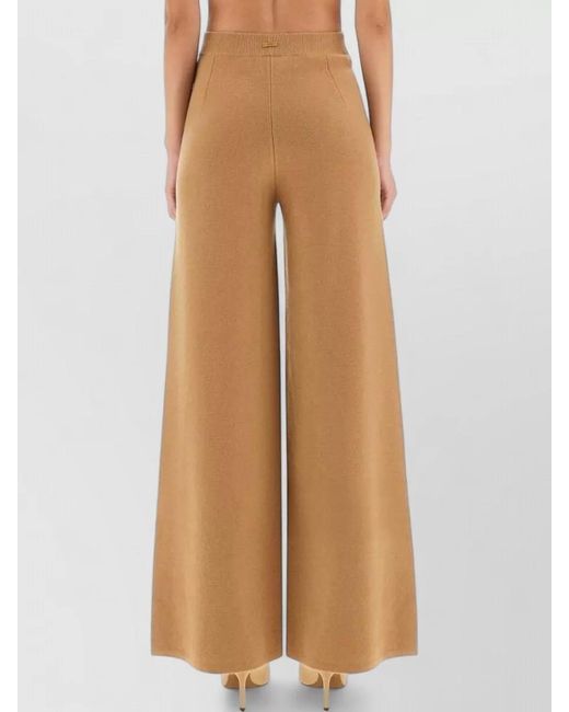 Max Mara Natural Judy Wide Leg Trousers Full Length