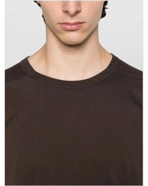 Rick Owens Brown Cotton Oversized Short-Sleeve T-Shirt for men
