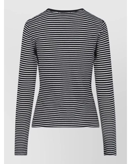 Nili Lotan Blue Striped Short-Sleeve T-Shirt