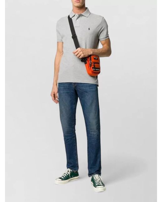 Polo Ralph Lauren Gray Slim Fit Polo Shirt for men