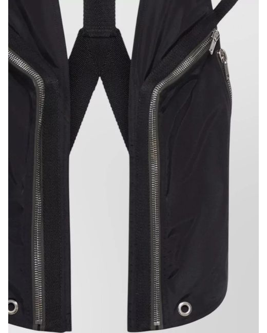 Rick Owens Blue Nylon Vest for men