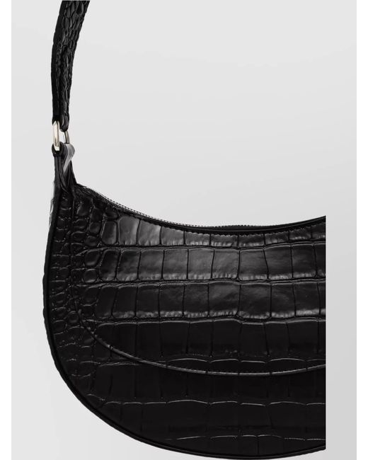 Philipp Plein Black Leather Shoulder Bag