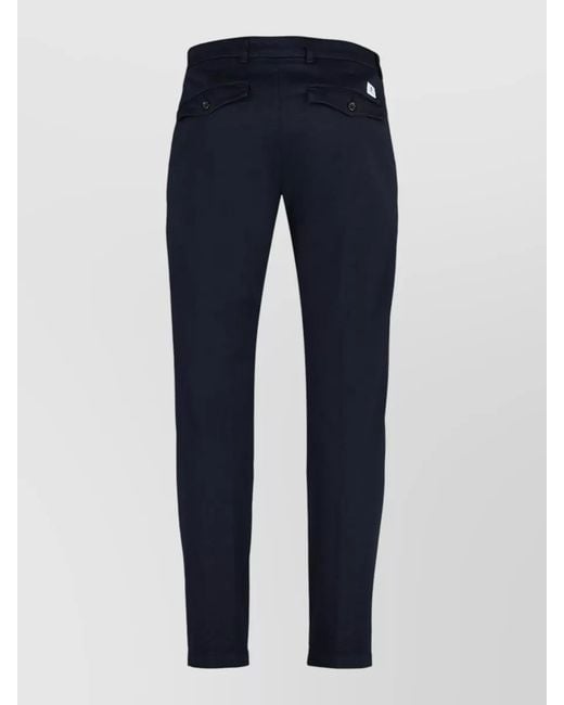 Department 5 Black Prince Chino Trousers Belt Loops Pockets for men