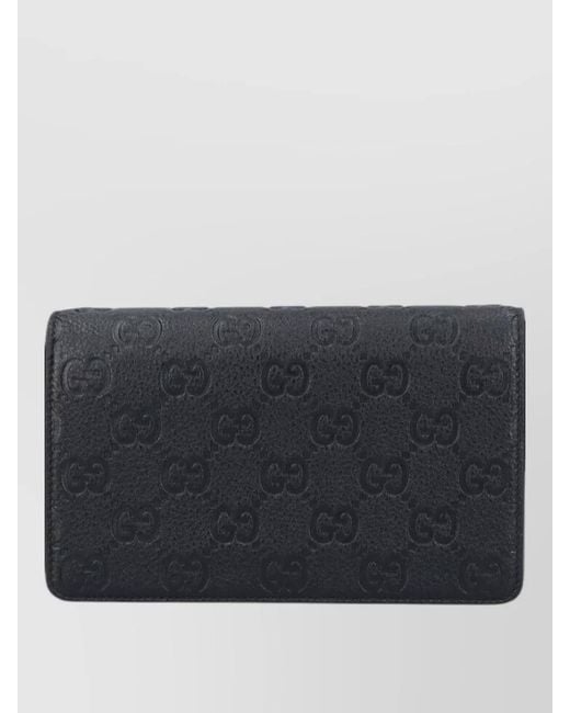 Gucci Gray Compact Wallets And Cardholders Adjustable Strap