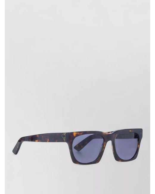 Facehide Blue Square Sunglasses Tinted Lenses Tortoiseshell Frame