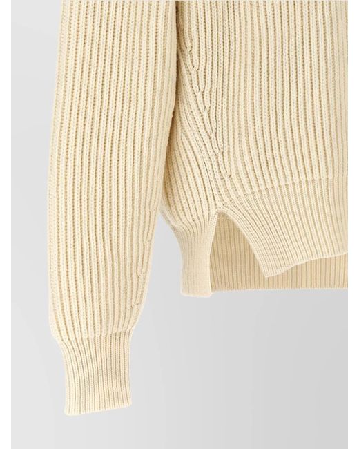 Jil Sander Natural Chunky-Knit Wool Jumper for men