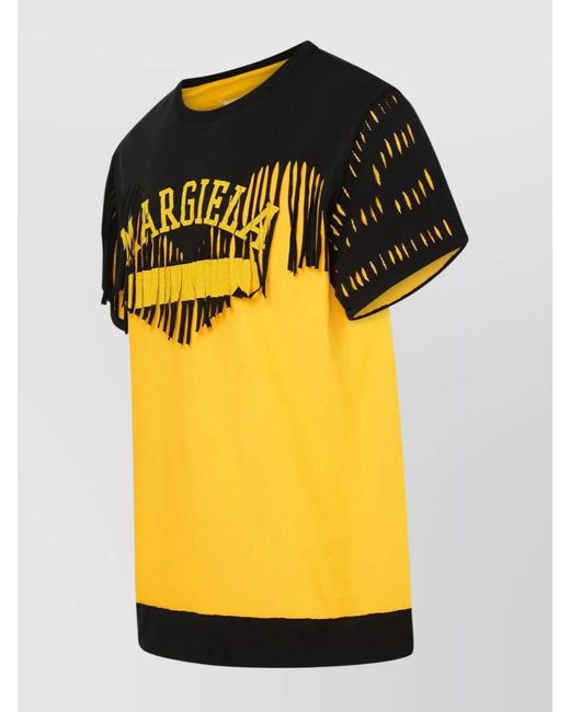 Maison Margiela Yellow Double Layer T-Shirt for men