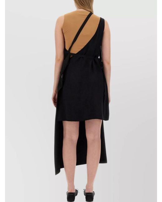 MM6 by Maison Margiela Black Asymmetric Top