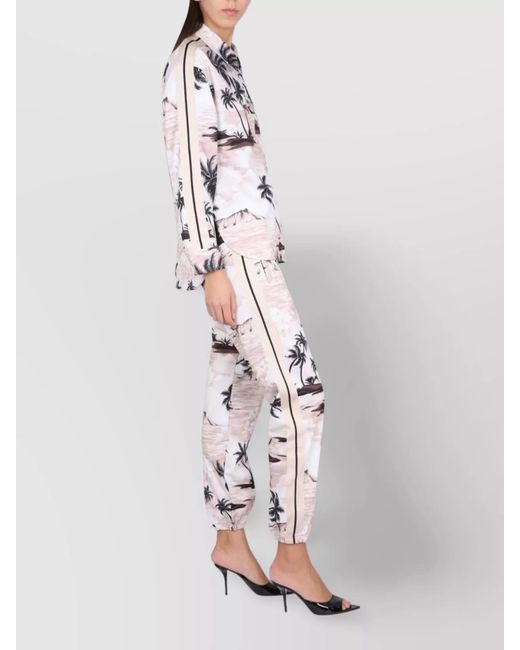 Palm Angels Multicolor Island Print Track Pants