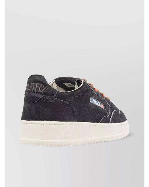 Autry Gray Leather Low-Top Sneakers