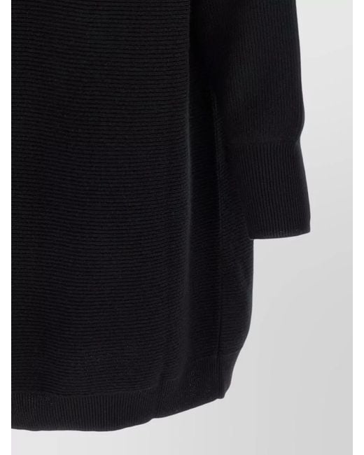 Brunello Cucinelli Blue Precious Collar Ribbed Knit Mini Dress