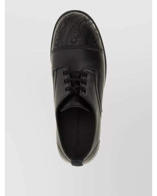 Kiko Kostadinov Black Atro Lace Up Shoes Embossed Detail for men