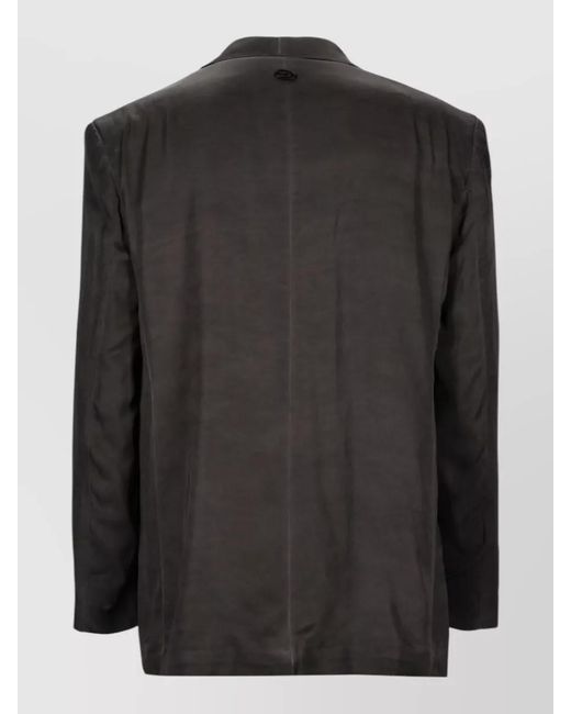 DIESEL Black Viscose Blazer for men
