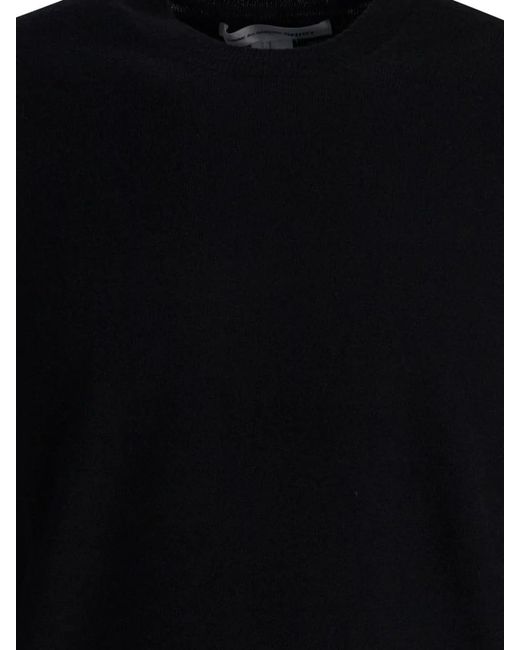 Comme des Garçons Black Wool Crew Neck Sweater for men