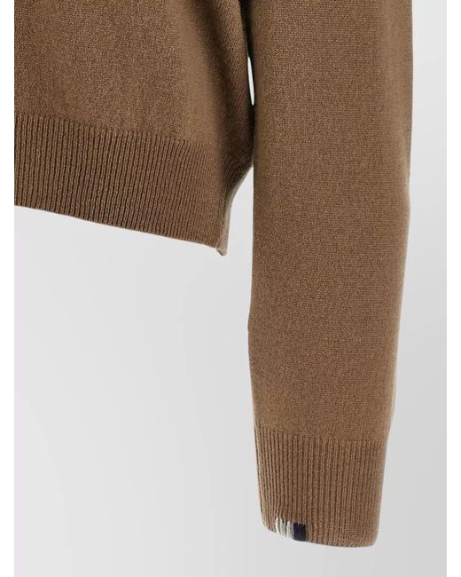 Extreme Cashmere Brown Ben 492 Cashmere Blend V Neck Sweater