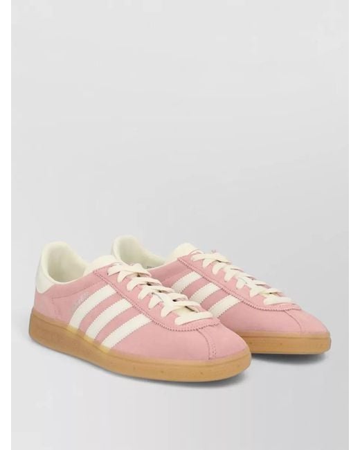 Adidas Originals Pink Leather Low-Top Sneakers