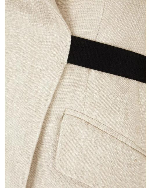 Max Mara Natural Tailored Jacket And Waistcoat Belt Detail