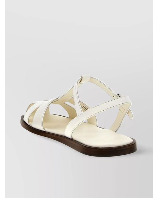 Church's White Leather Odyssey Sandals
