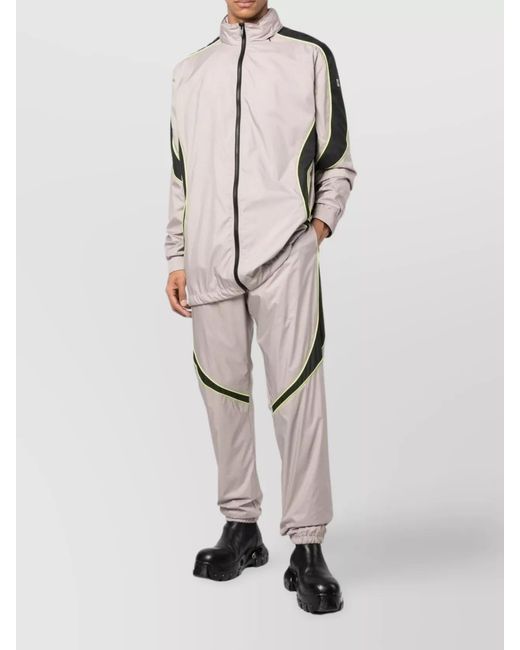 Givenchy White Calf Leather Relaxed-Fit Tapered Track Pants for men
