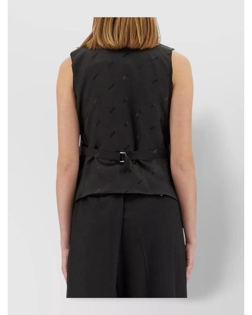 Moschino Black Virgin Wool Vest
