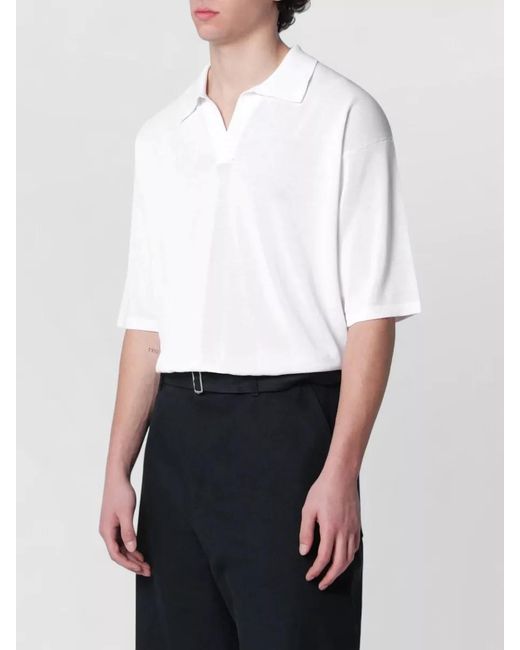 Roberto Collina White Short Sleeve Crewneck Cotton Jersey T-Shirt for men