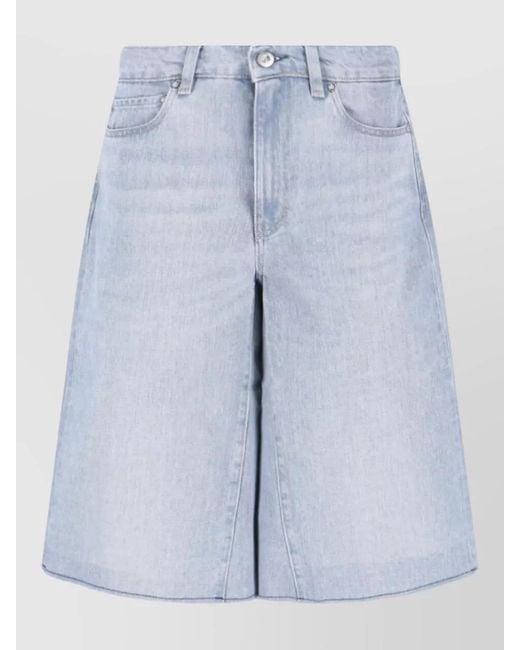 Our Legacy Blue Straight Skirt Belt Loops Back Pockets
