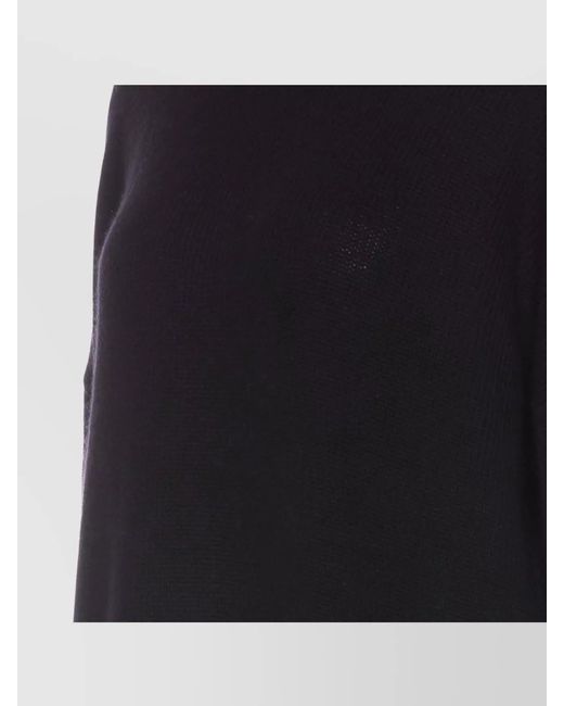 Lisa Yang Blue Cashmere Relaxed-Fit Turtleneck Sweater