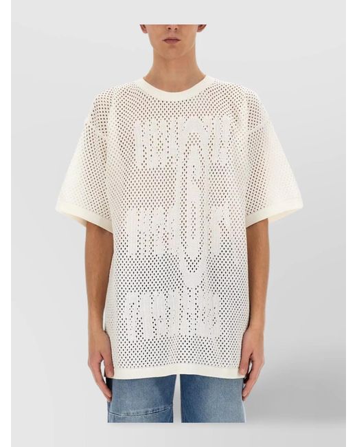 MM6 by Maison Margiela Blue Regular-Fit Cotton T-Shirt for men