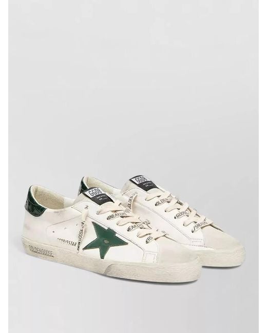 Golden Goose Deluxe Brand White Leather Low-Top Sneakers for men