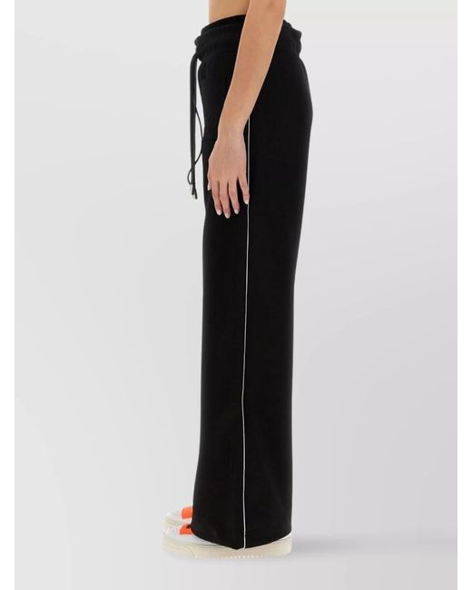 Off-White c/o Virgil Abloh Black Relaxed-Fit Wide-Leg Trousers