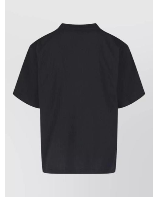 Balenciaga Blue Graphic Print Crew Neck Short Sleeve T-Shirt for men