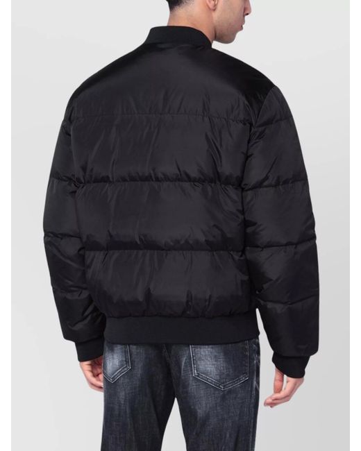 DSquared² Blue Down Puffer Bomber Jacket for men