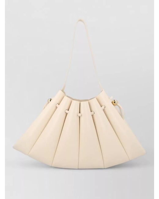 THEMOIRÈ Natural Soft Structure Pleated Shoulder Strap Bag