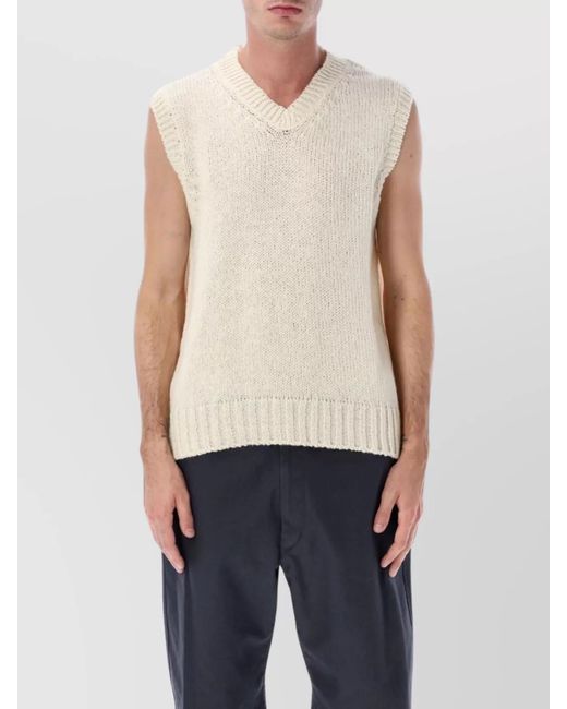 Howlin' By Morrison Blue Wool V-Neck Vest for men