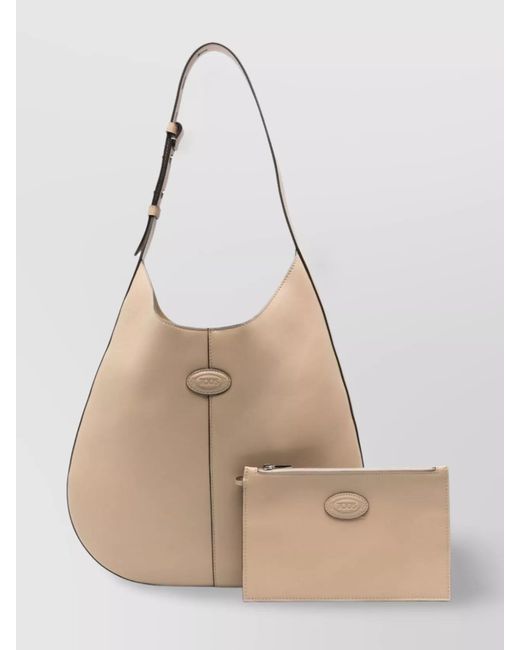 Tod's Natural Di Bag Small Leather Shoulder Bag