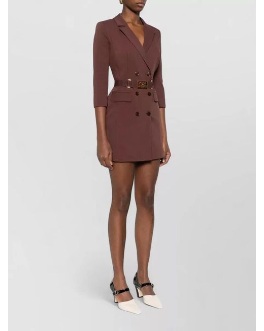 Elisabetta Franchi Red Mini Dress