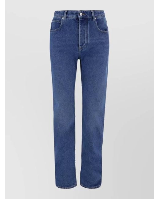 Bottega Veneta Blue Washed Straight-Leg Jeans