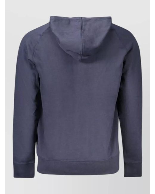 Timberland Blue Cotton Hooded Jacket for men