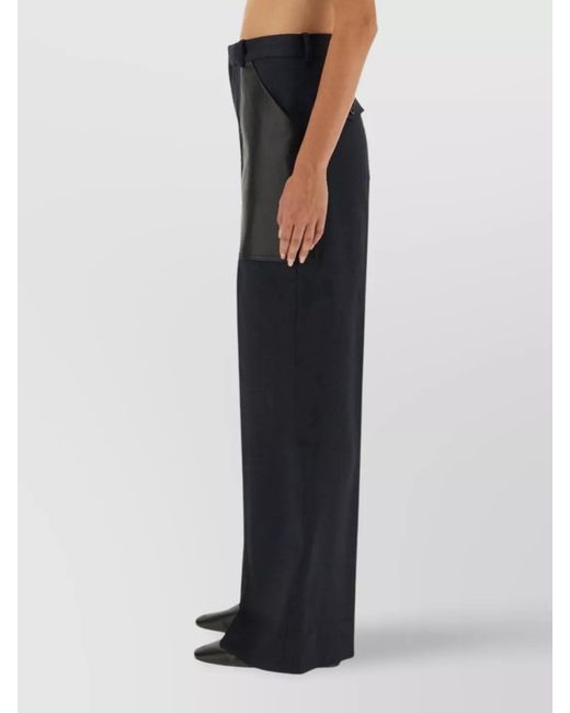 Bottega Veneta Black Wide-Leg Trousers