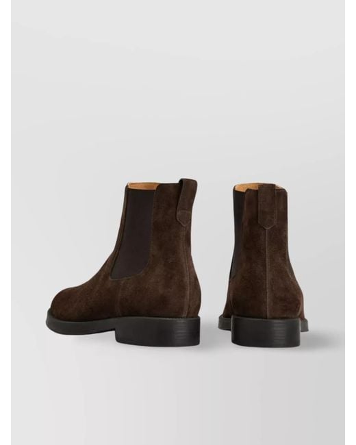 Tod's Brown Suede Leather Chelsea Ankle Boots for men