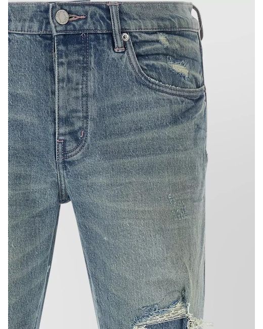 Purple Blue P001 Repairs Denim Jeans Belt Loops for men